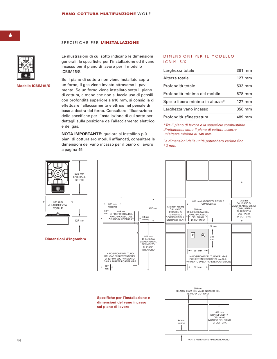 Wolf Multi-Function Cooktop User Manual | Page 43 / 63