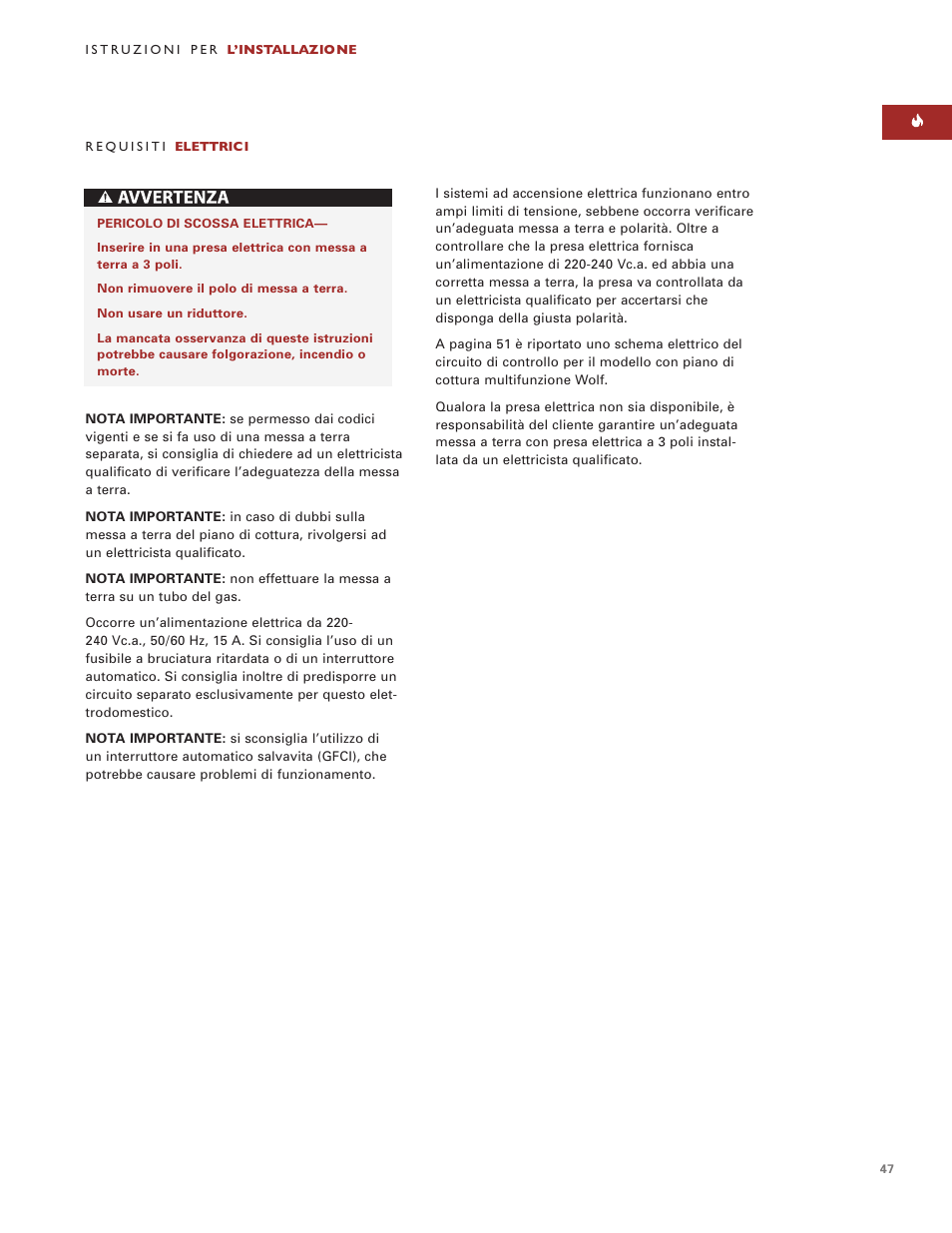 Wolf Multi-Function Cooktop User Manual | Page 46 / 63