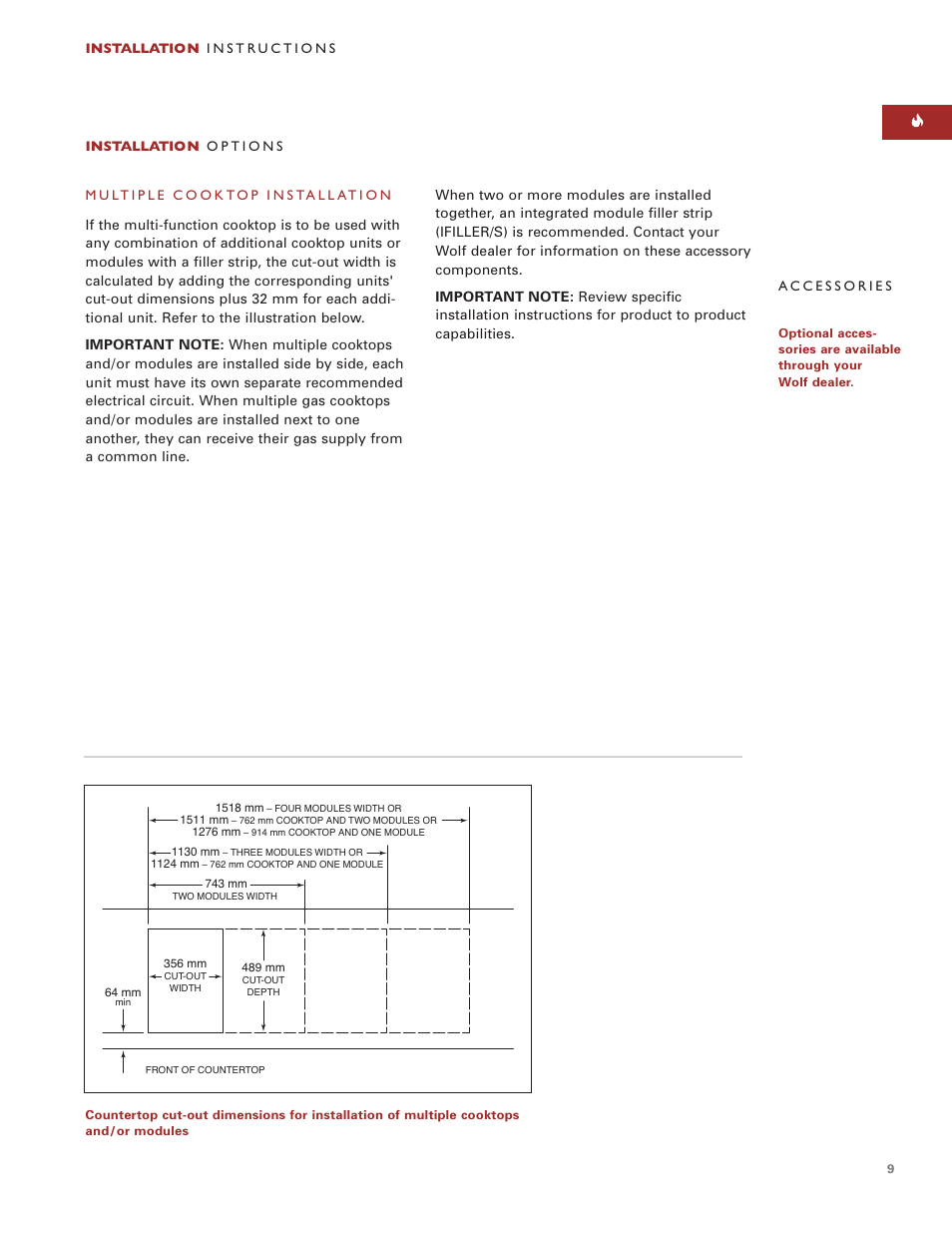 Wolf Multi-Function Cooktop User Manual | Page 8 / 63
