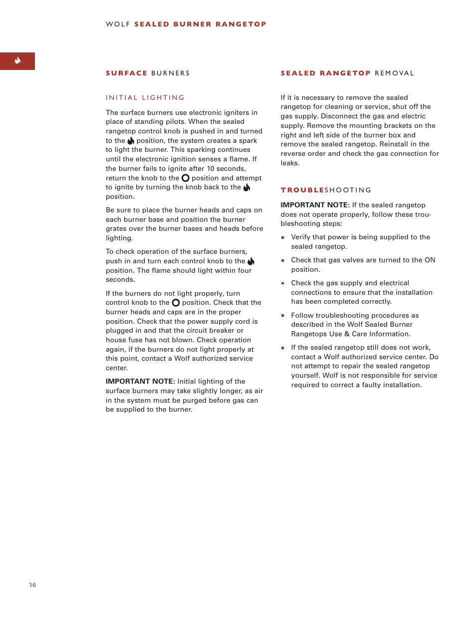 Wolf ICBSRT304 User Manual | Page 16 / 74