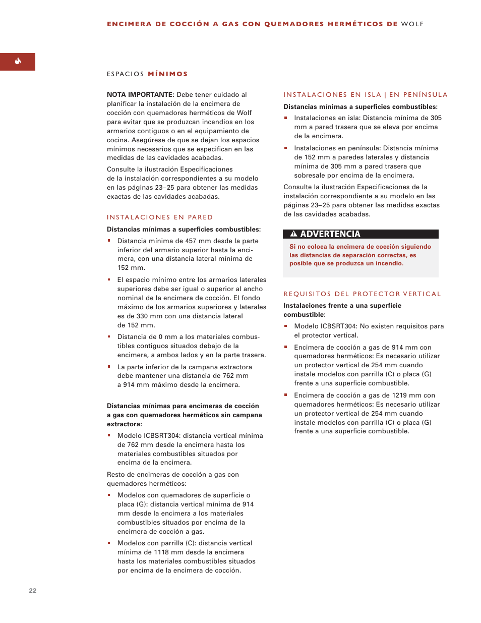 Wolf ICBSRT304 User Manual | Page 22 / 74