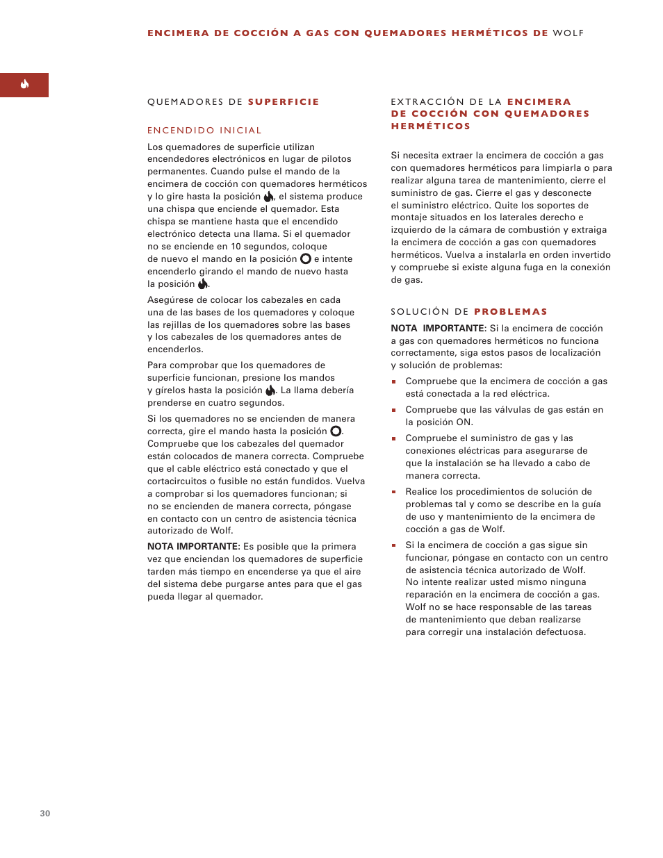 Wolf ICBSRT304 User Manual | Page 30 / 74