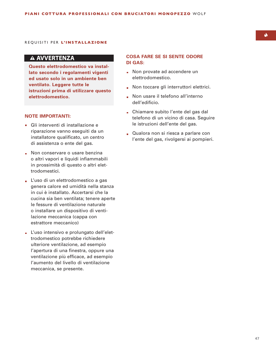 Wolf ICBSRT304 User Manual | Page 47 / 74