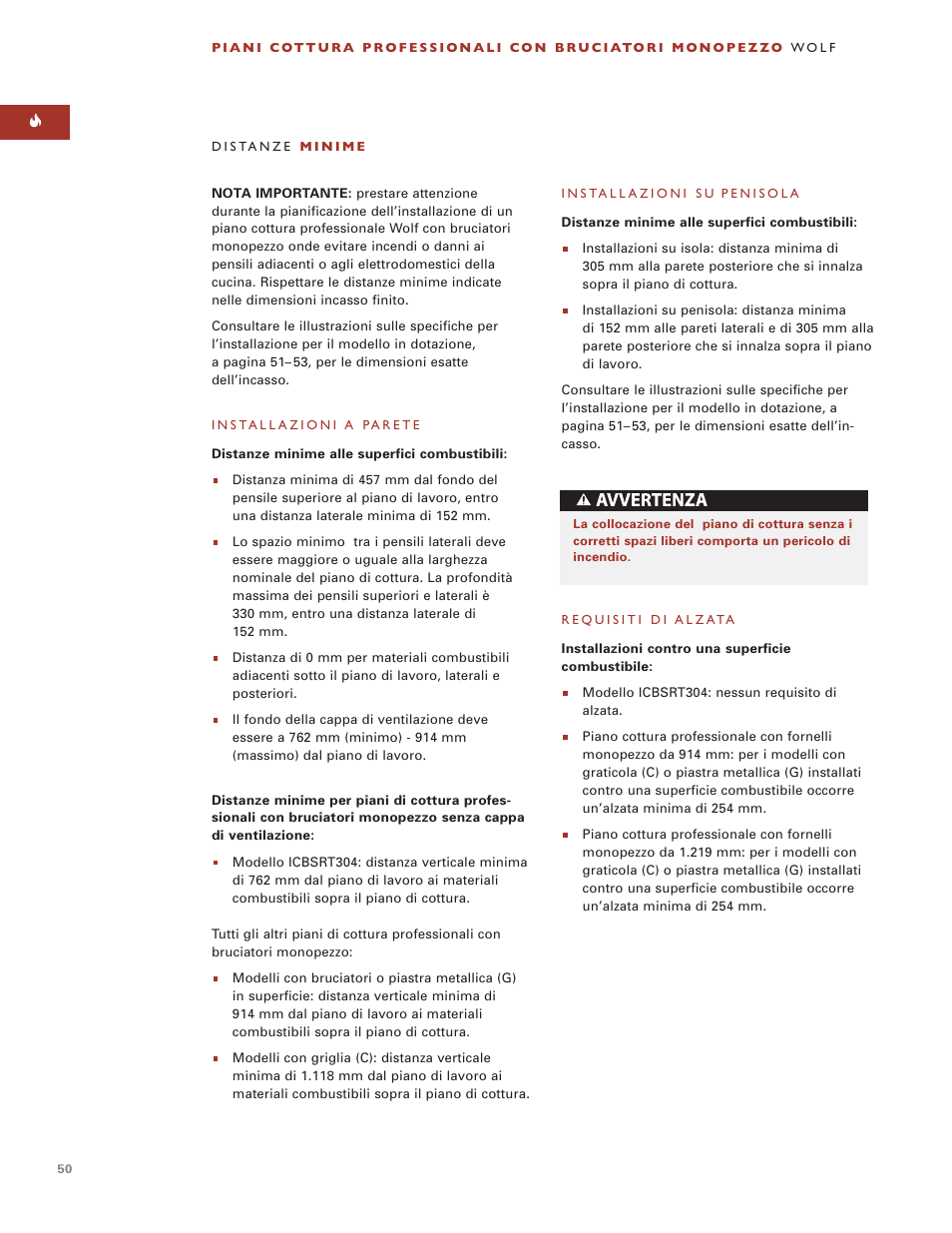 Wolf ICBSRT304 User Manual | Page 50 / 74