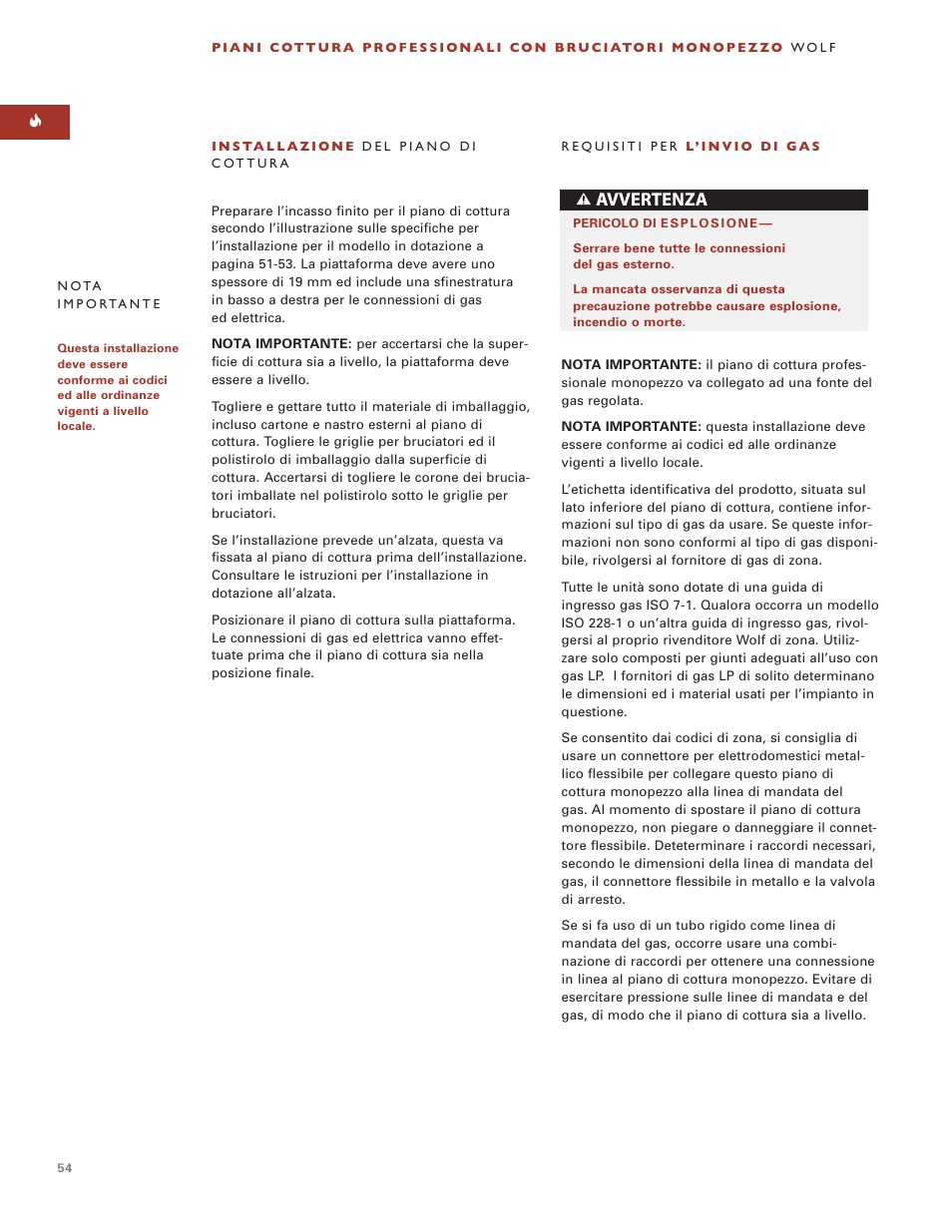 Wolf ICBSRT304 User Manual | Page 54 / 74