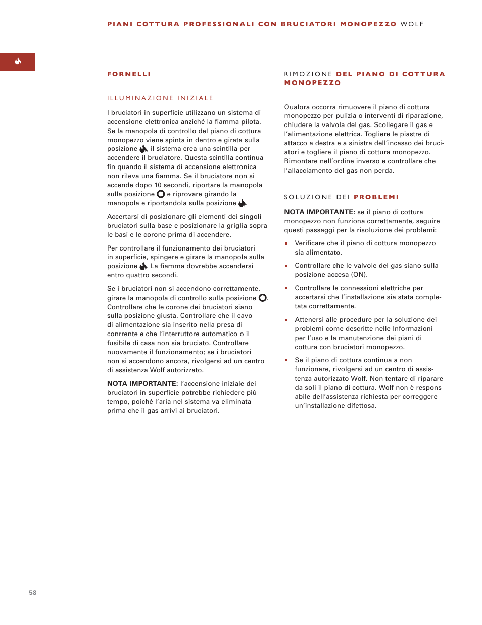Wolf ICBSRT304 User Manual | Page 58 / 74
