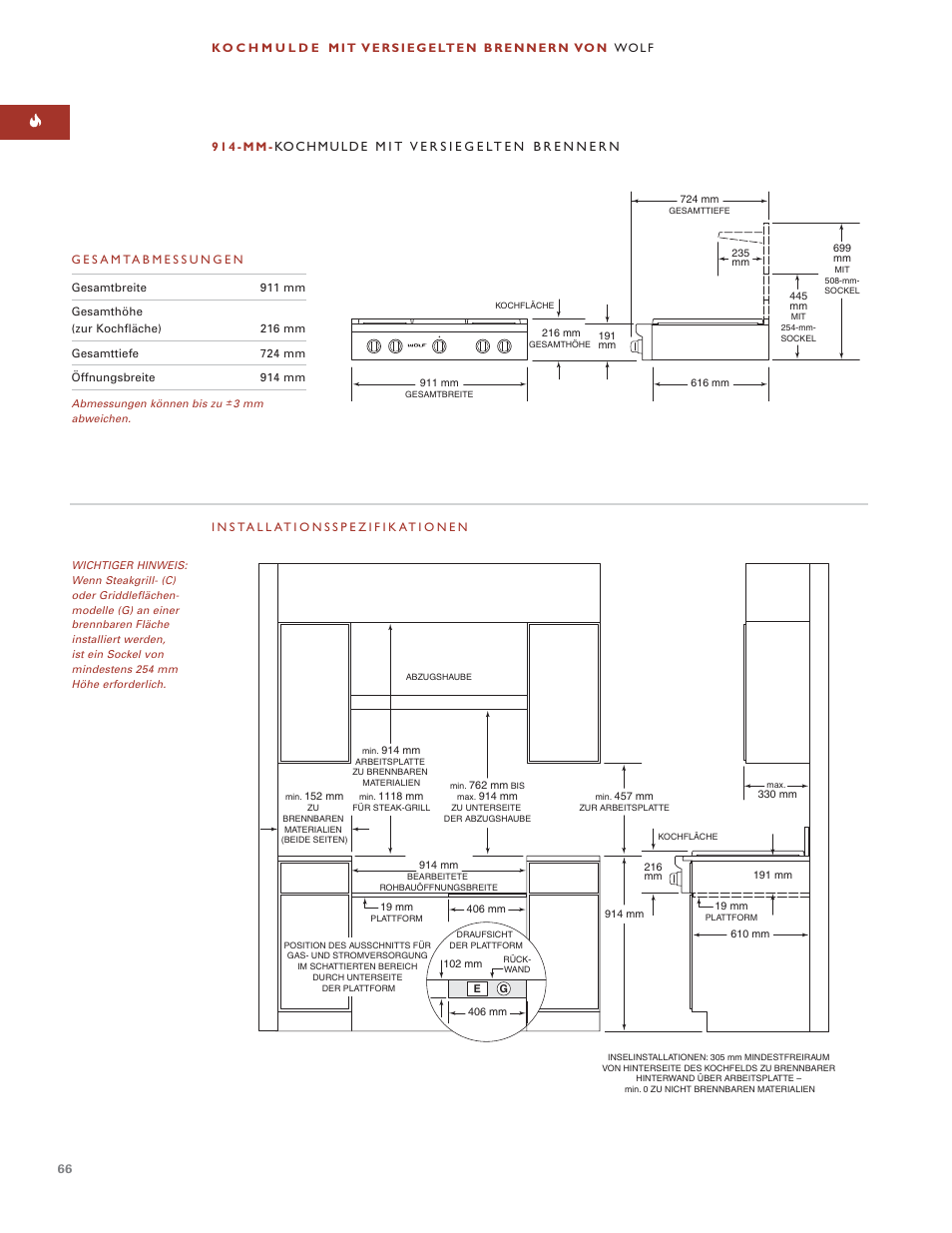 Wolf ICBSRT304 User Manual | Page 66 / 74