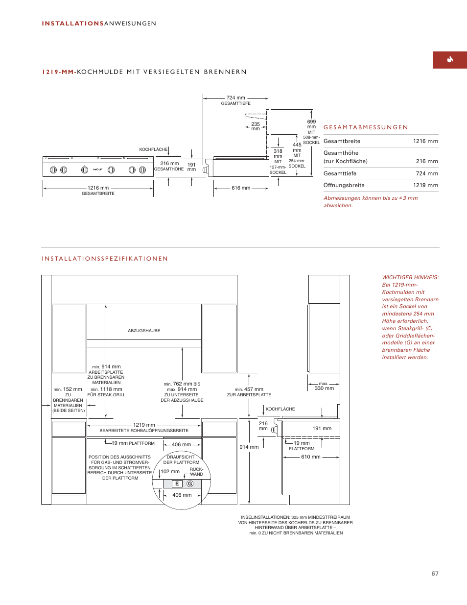 Wolf ICBSRT304 User Manual | Page 67 / 74