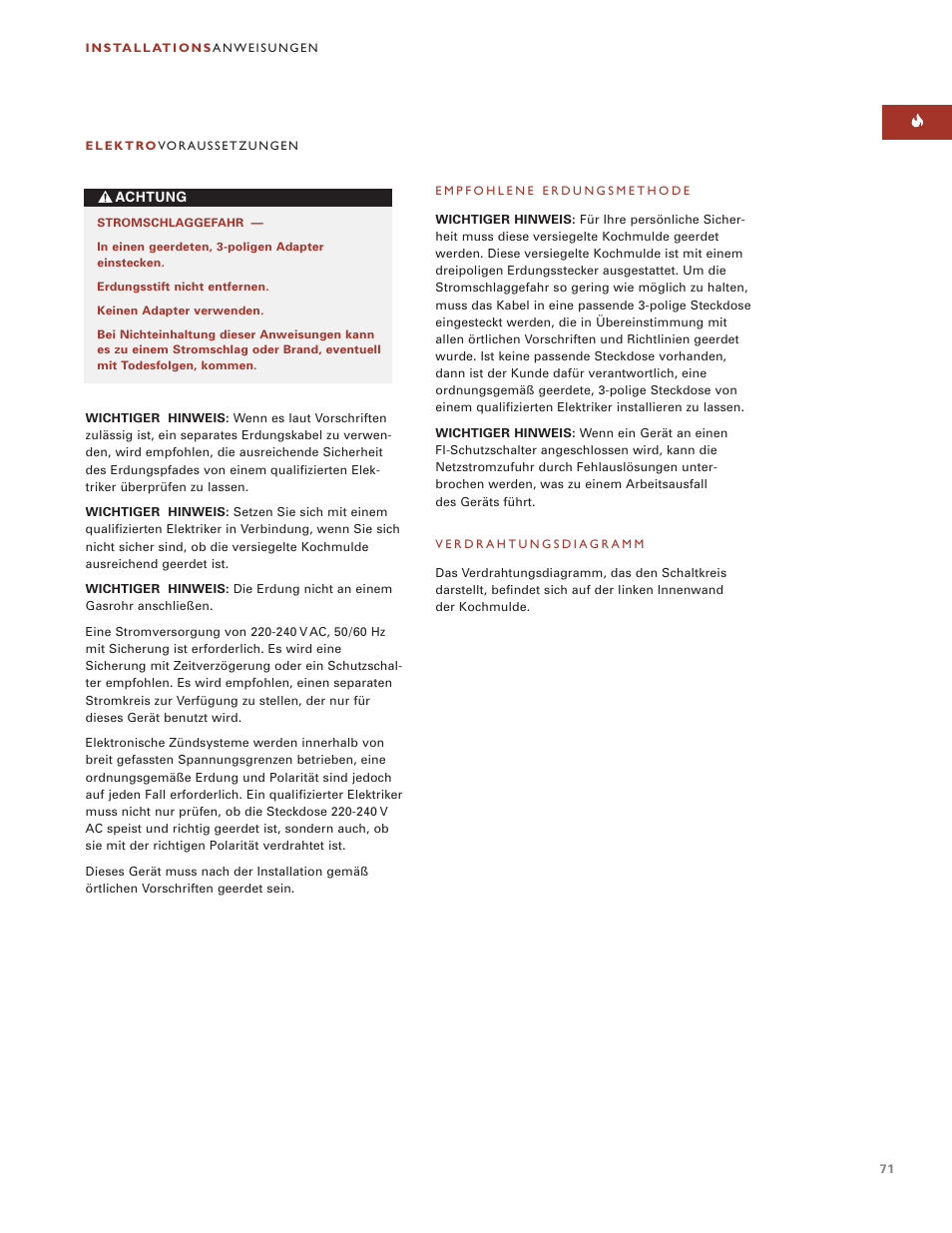 Wolf ICBSRT304 User Manual | Page 71 / 74