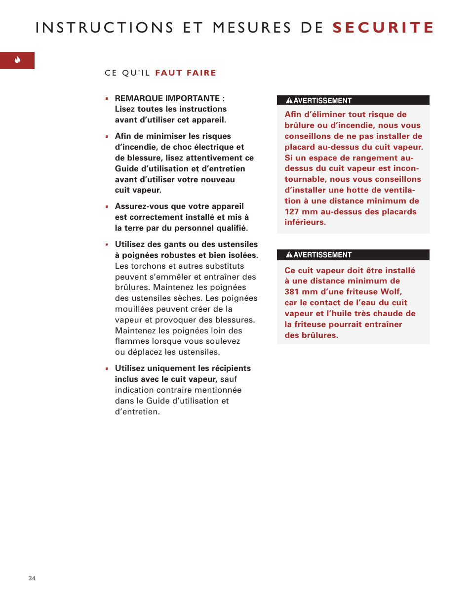 Wolf Steamer User Manual | Page 33 / 59