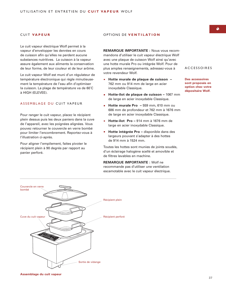 Wolf Steamer User Manual | Page 36 / 59