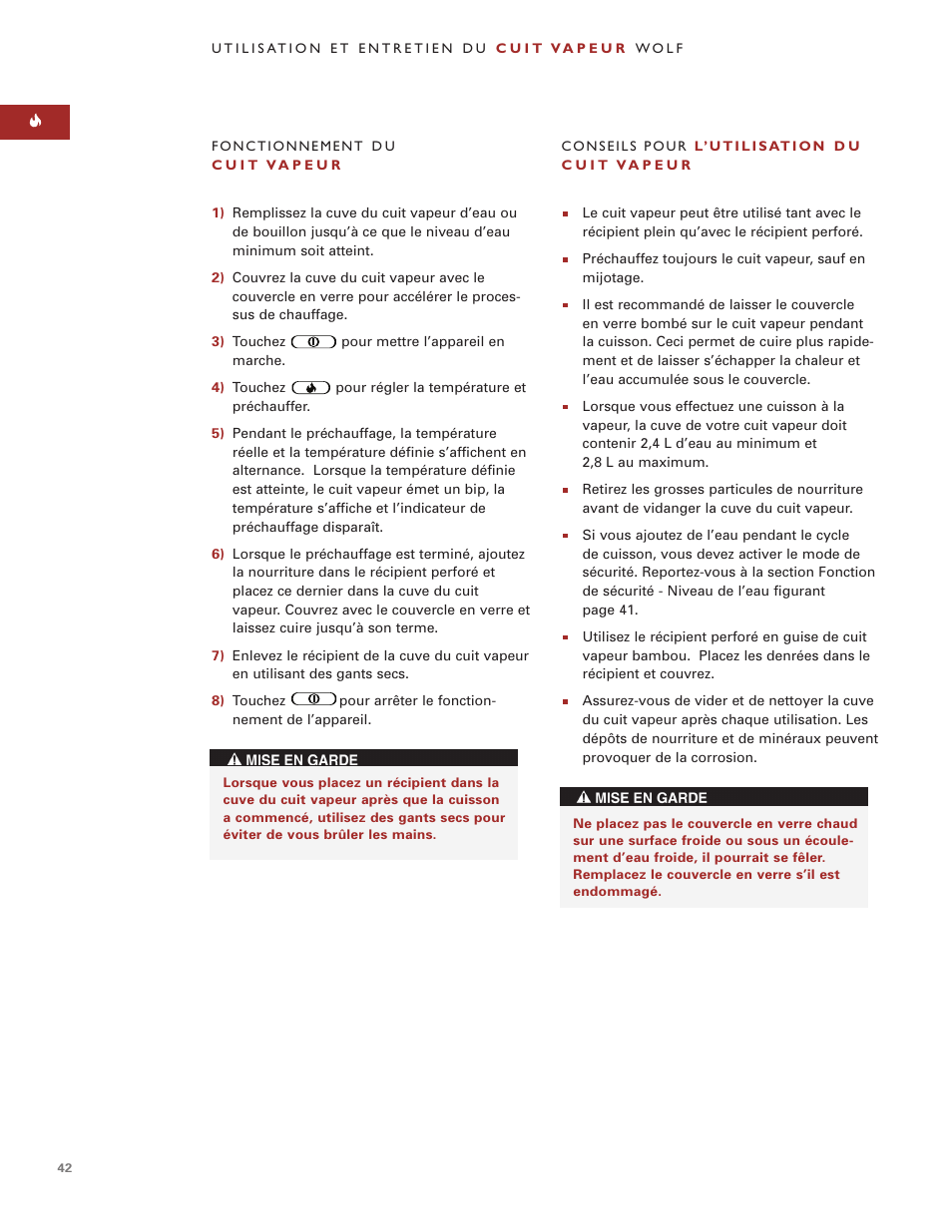 Wolf Steamer User Manual | Page 41 / 59