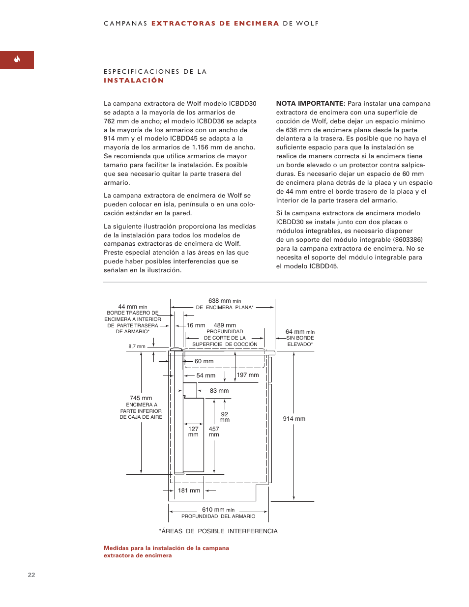 Wolf ICBDD30 User Manual | Page 22 / 74