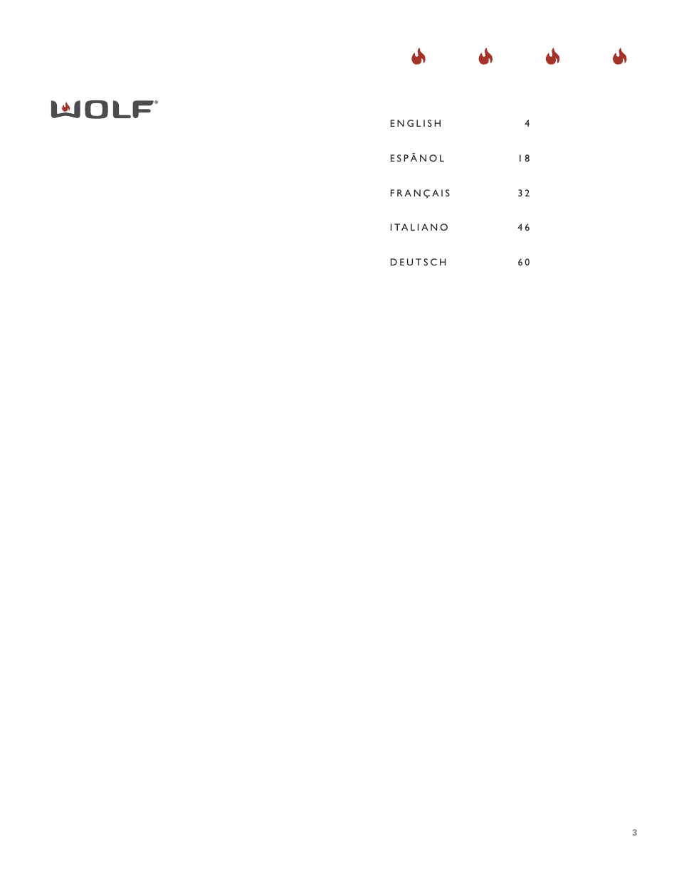 Wolf ICBDD30 User Manual | Page 3 / 74