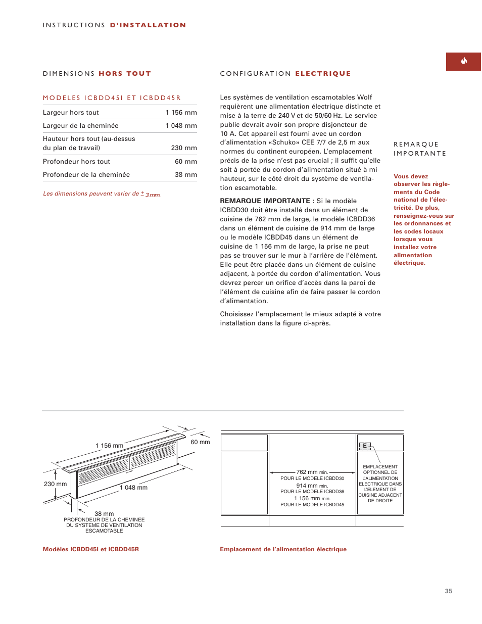 Wolf ICBDD30 User Manual | Page 35 / 74