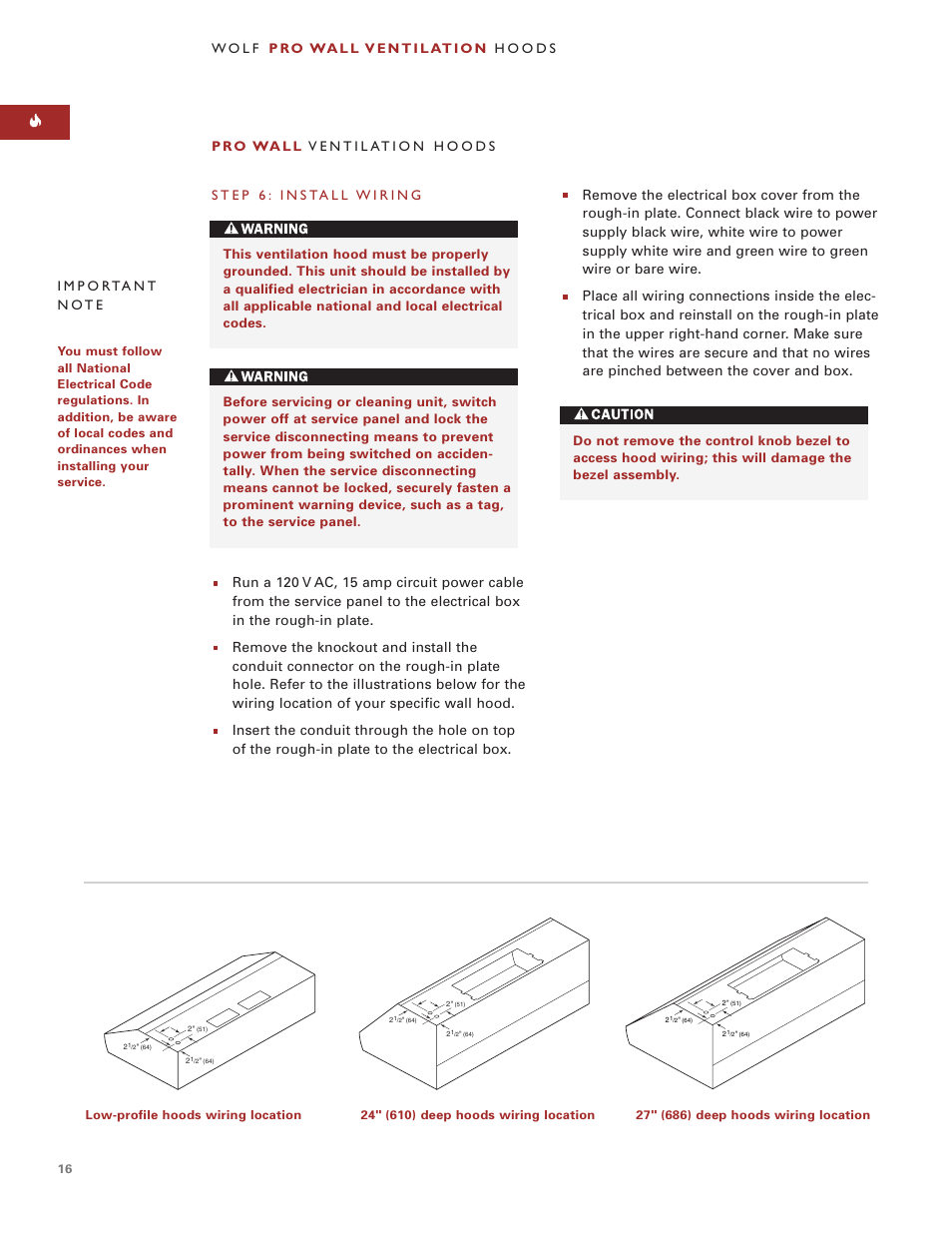 Wolf W302210I User Manual | Page 16 / 24