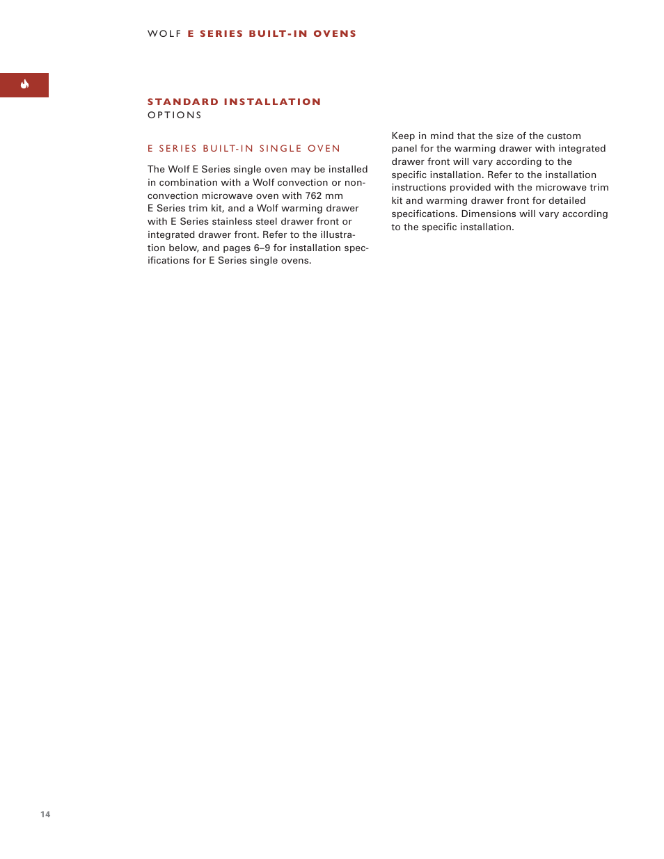 Wolf BUILT-IN OVENS E SERIES User Manual | Page 13 / 93