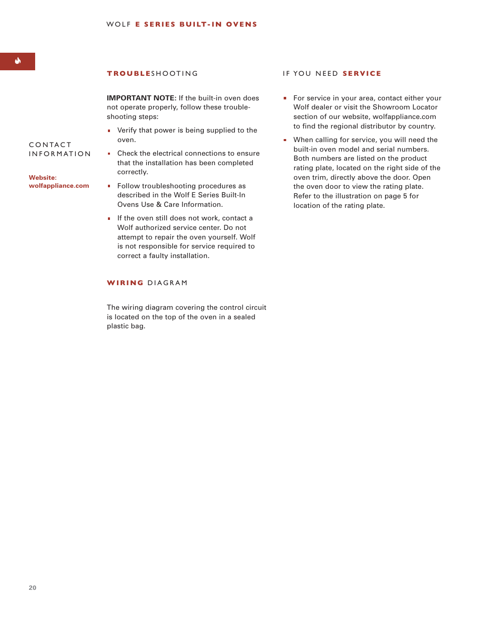 Wolf BUILT-IN OVENS E SERIES User Manual | Page 19 / 93