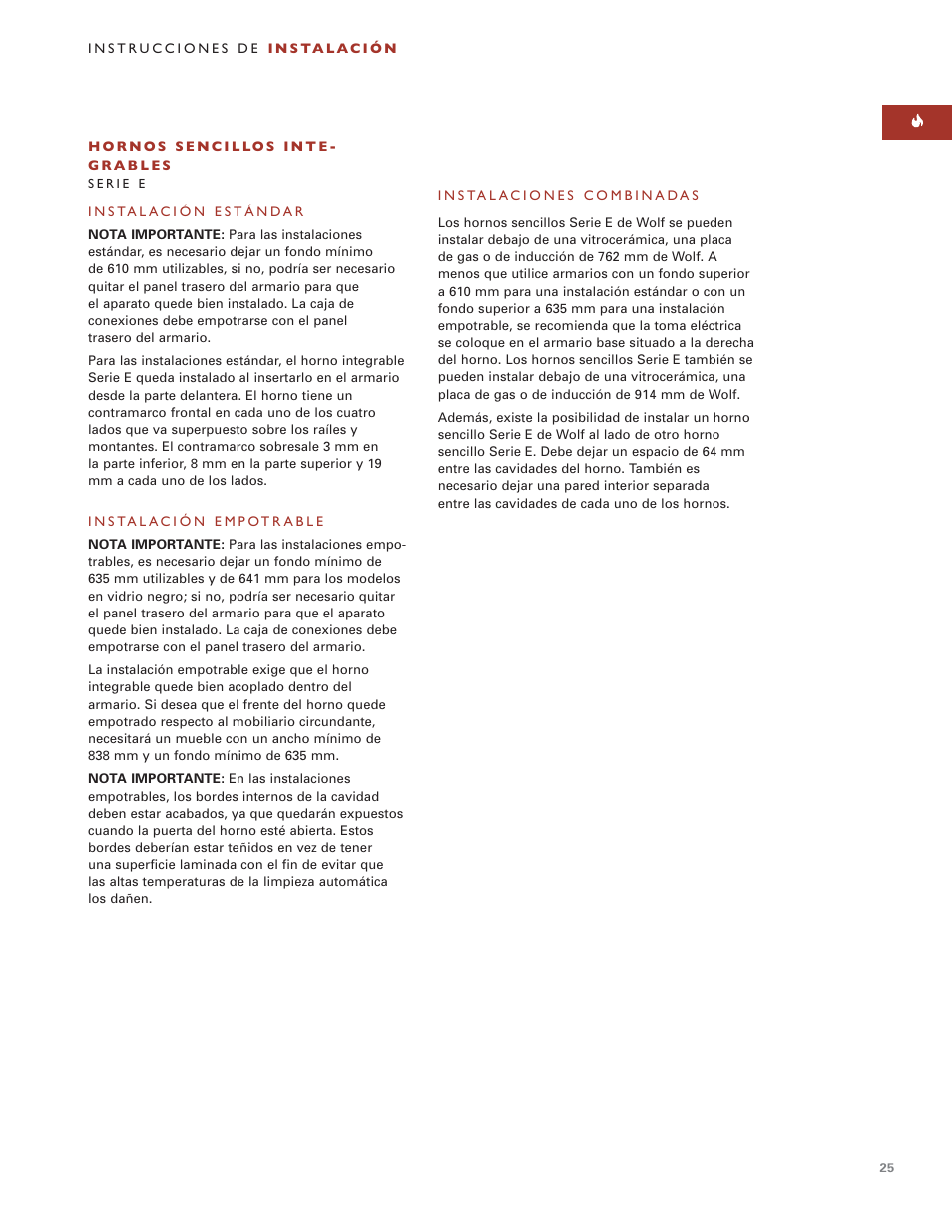 Wolf BUILT-IN OVENS E SERIES User Manual | Page 24 / 93