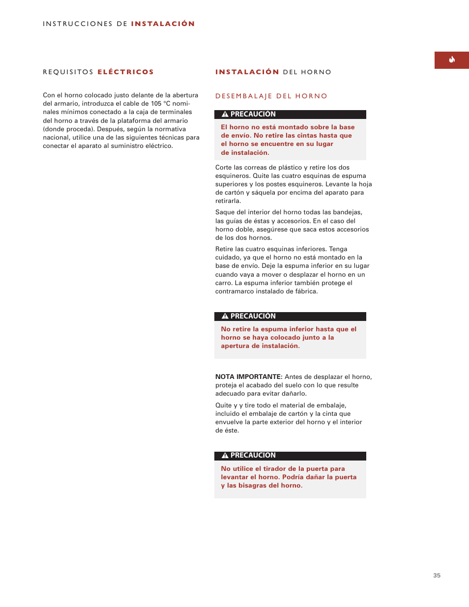 Wolf BUILT-IN OVENS E SERIES User Manual | Page 34 / 93