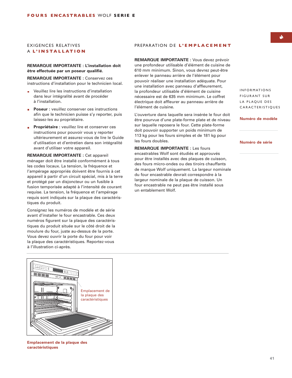 Wolf BUILT-IN OVENS E SERIES User Manual | Page 40 / 93