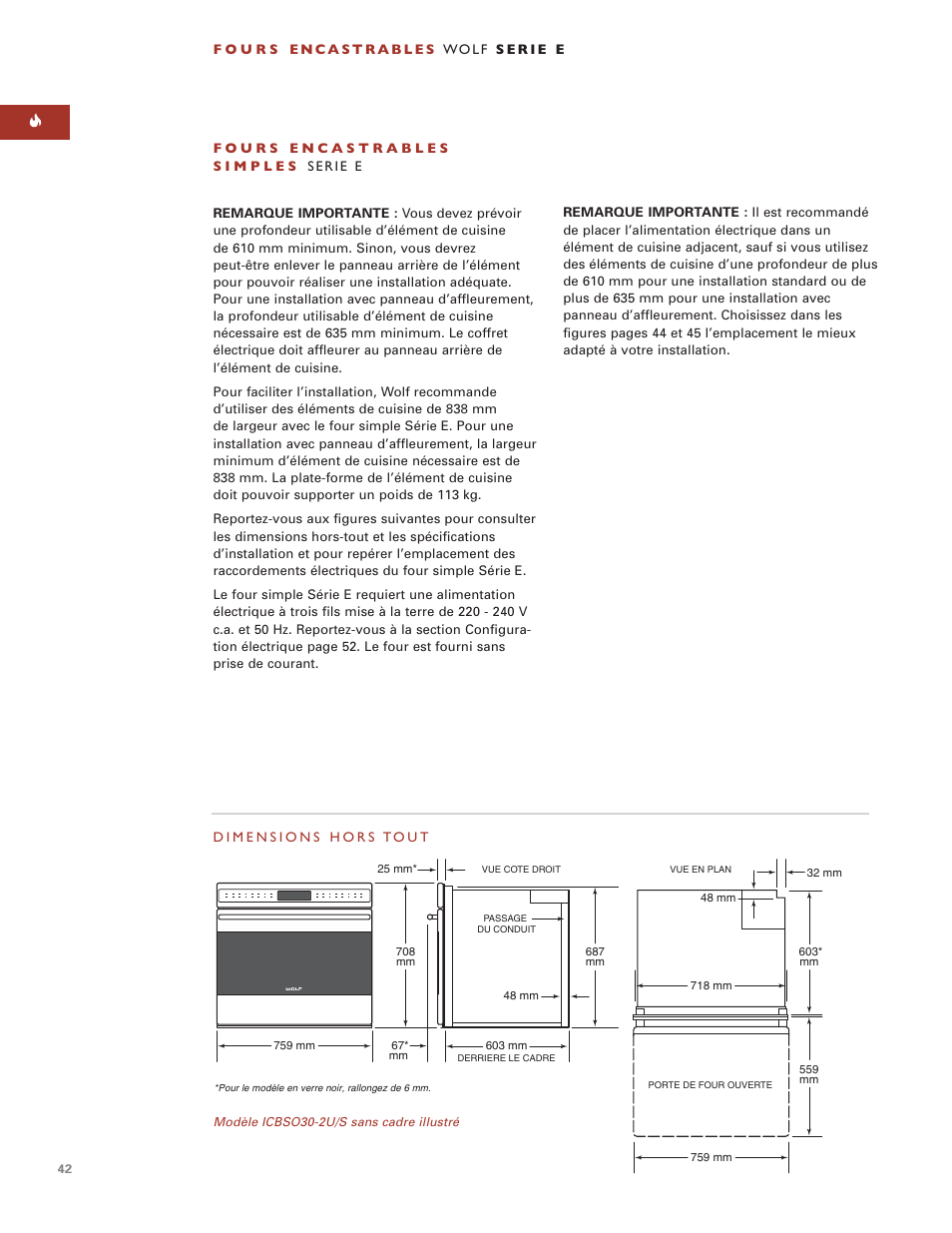 Wolf BUILT-IN OVENS E SERIES User Manual | Page 41 / 93