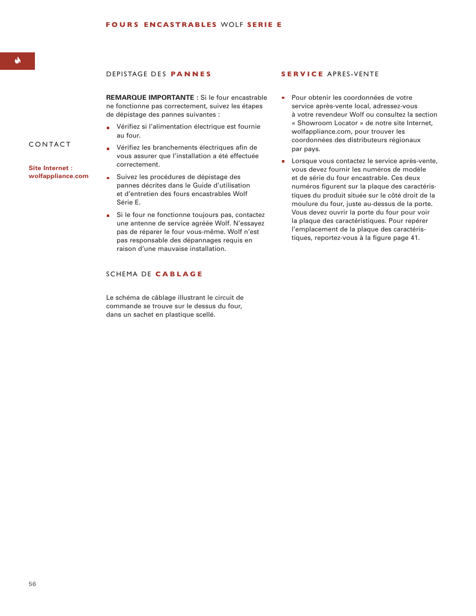 Wolf BUILT-IN OVENS E SERIES User Manual | Page 55 / 93