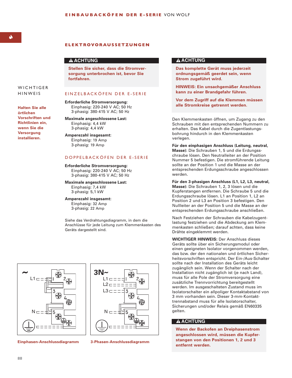 Wolf BUILT-IN OVENS E SERIES User Manual | Page 87 / 93
