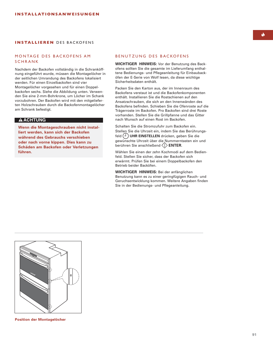 Wolf BUILT-IN OVENS E SERIES User Manual | Page 90 / 93