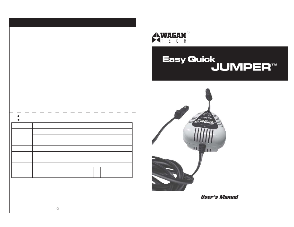 Wagan 9796 User Manual | 2 pages