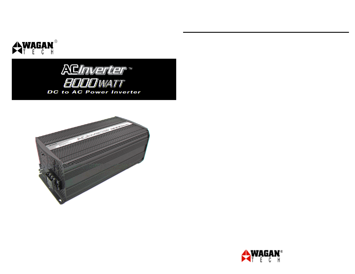 Wagan 2403 User Manual | 11 pages
