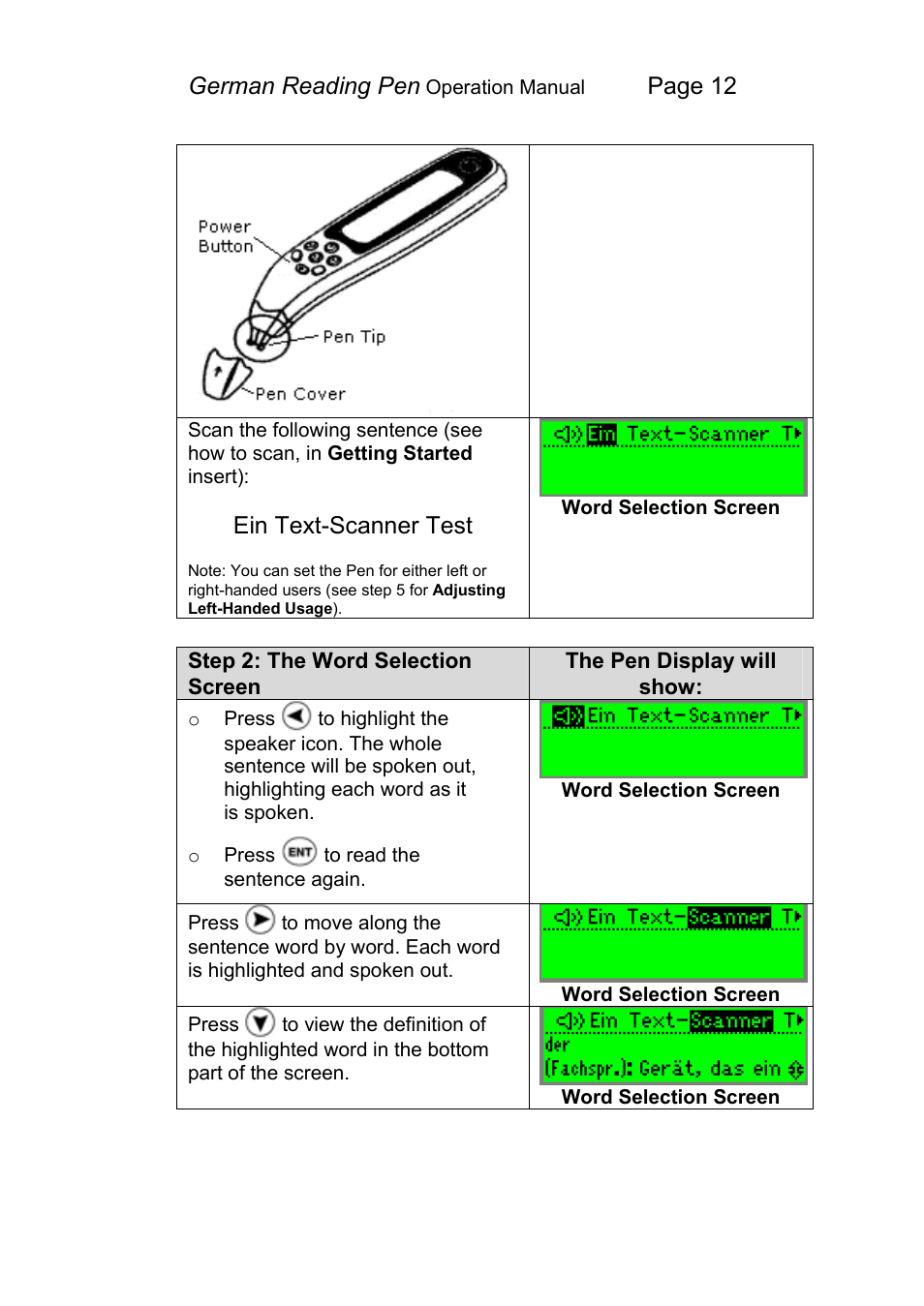 Wizcom Pen Scanner User Manual | Page 12 / 59