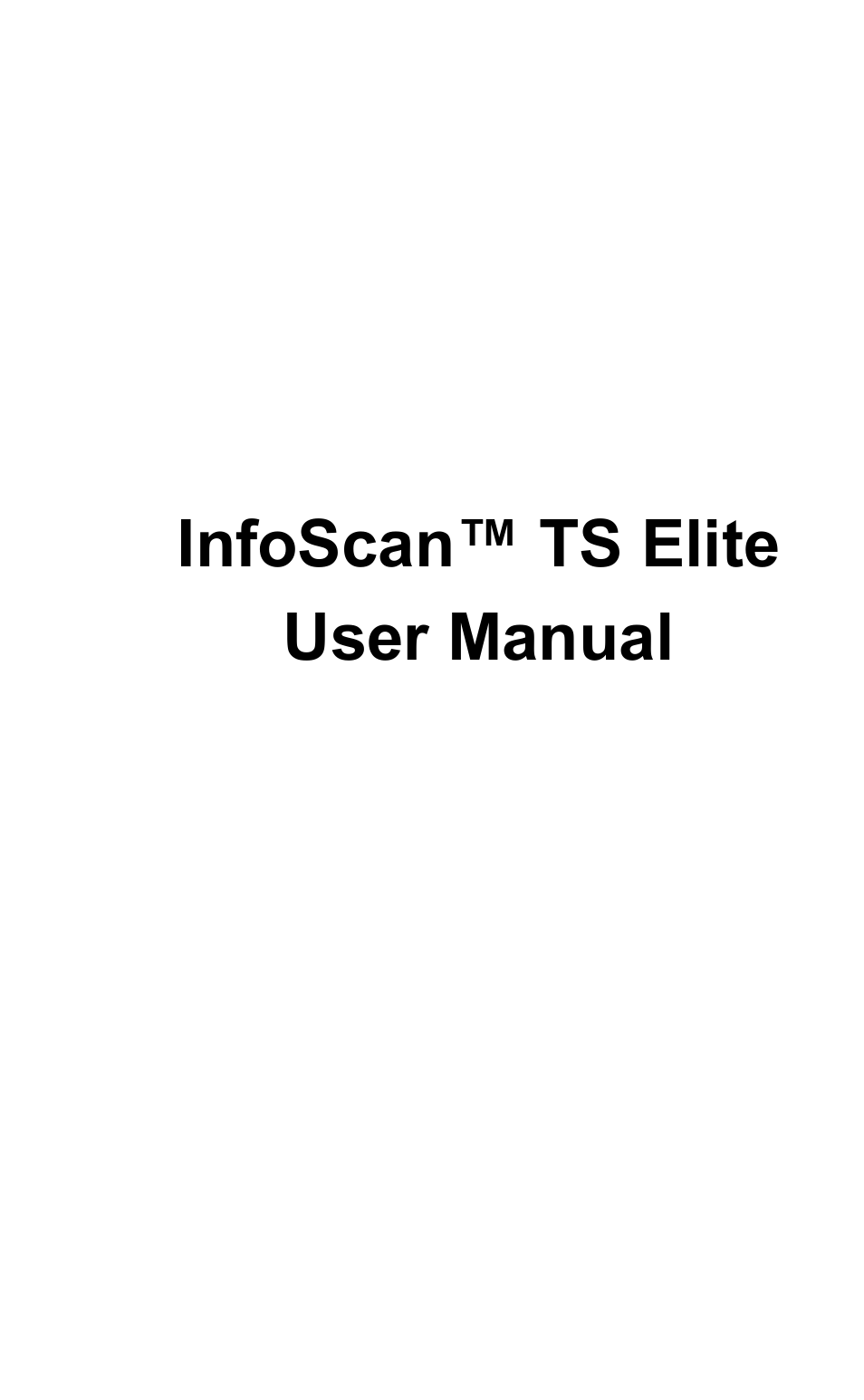 Wizcom InfoScan TS Elite User Manual | 46 pages