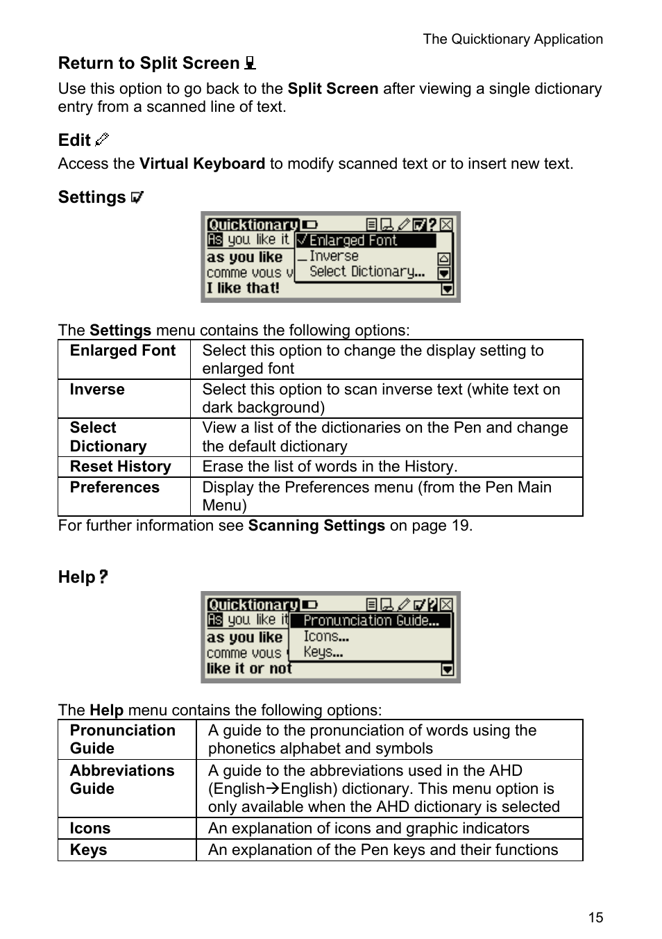 Wizcom Quicktionary 3 Lite User Manual | Page 15 / 21