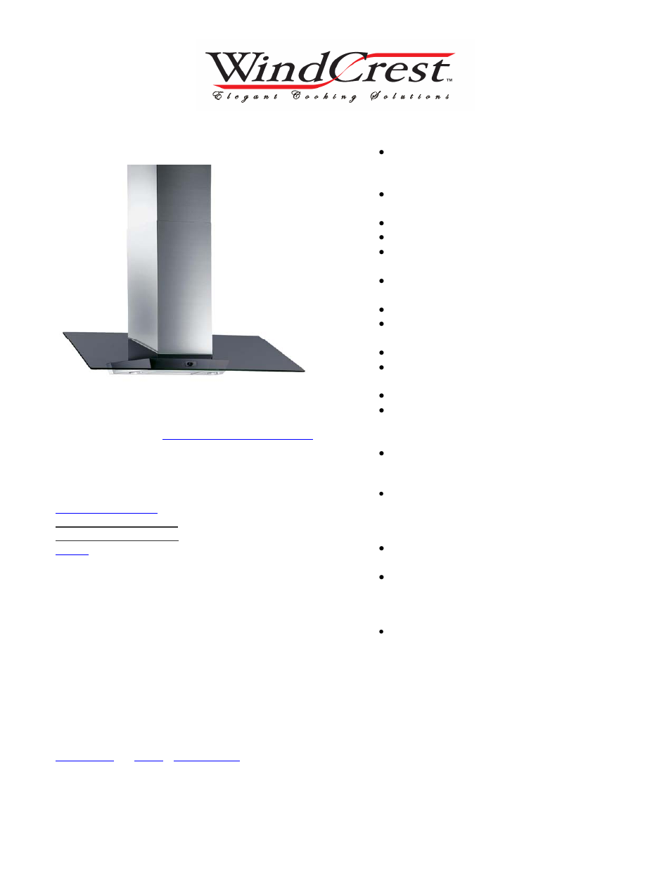 Wind Crest WST360SBG User Manual | 1 page