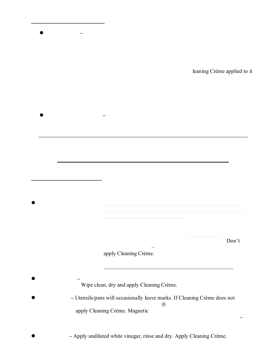 Care and cleaning instructions | Wind Crest CTI365D User Manual | Page 9 / 16