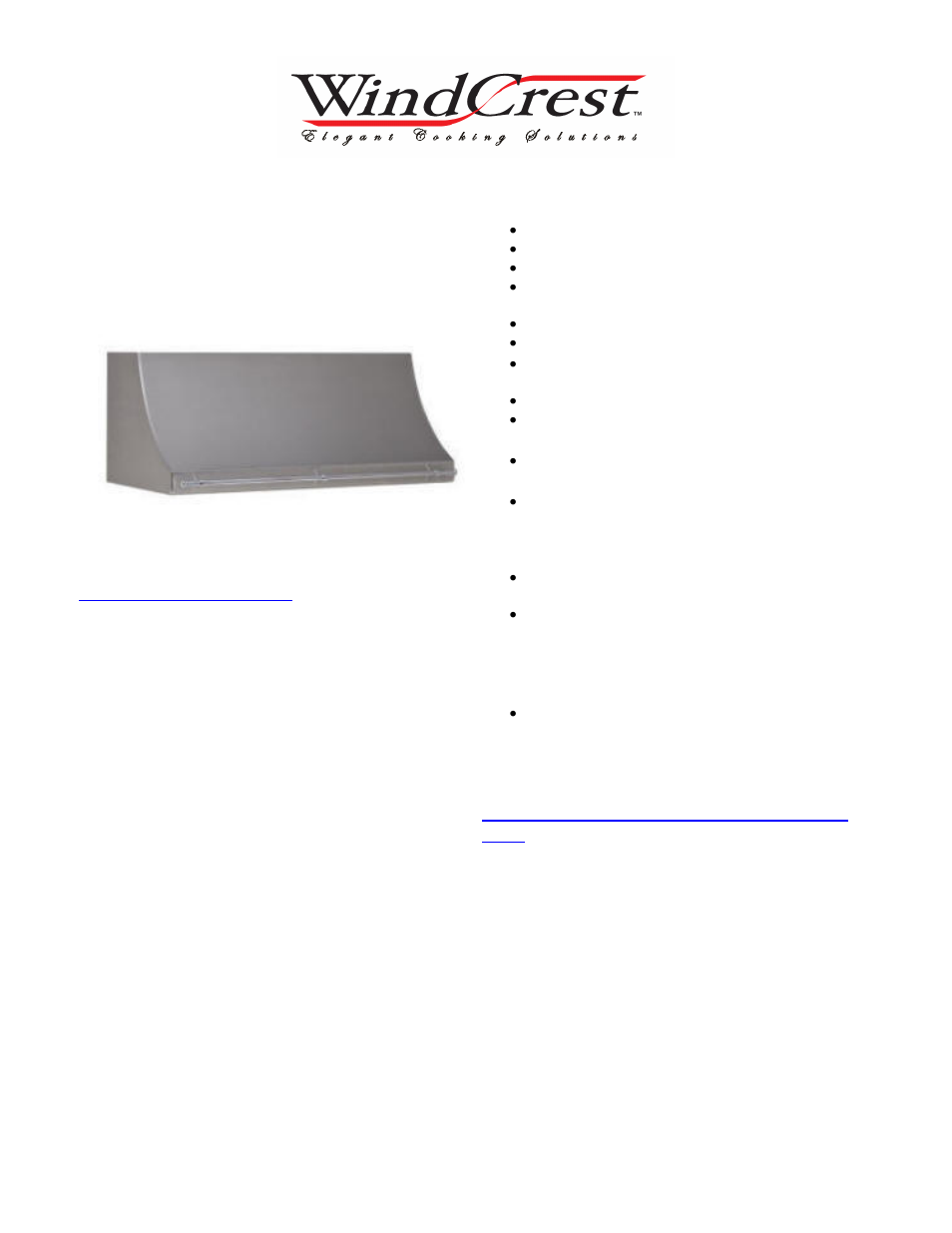Wind Crest WCL484SHSPC User Manual | 2 pages