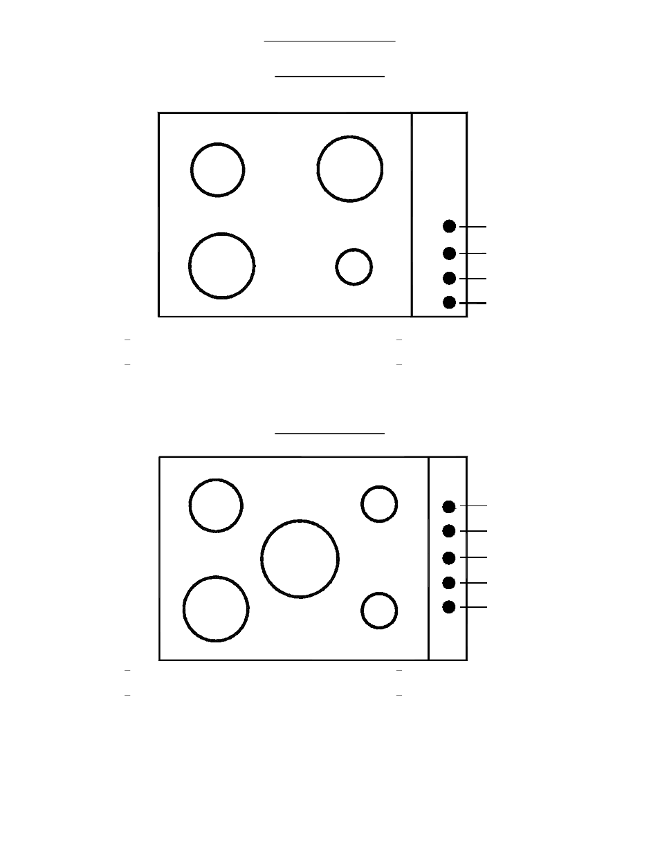 Controls & burners, Model ctg304d (grates not shown), Model ctg305d (grates not shown) | Wind Crest CTG365D User Manual | Page 7 / 14