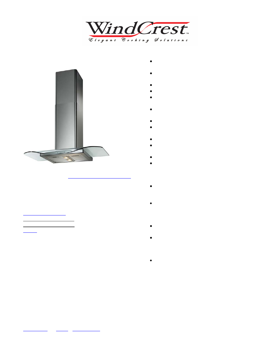 Wind Crest WFA360SCG User Manual | 1 page