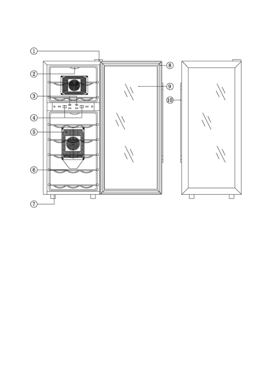 Parts and features | Whynter WC-211DZ User Manual | Page 3 / 12
