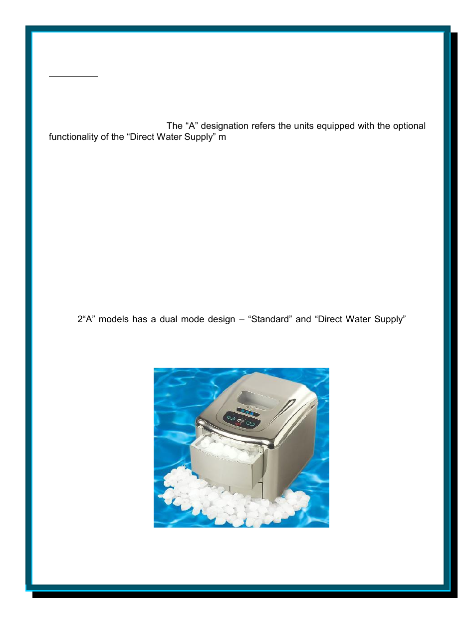 Whynter SNO Portable Ice Maker Stainless Steel Series T-2C/A User Manual | Page 2 / 13