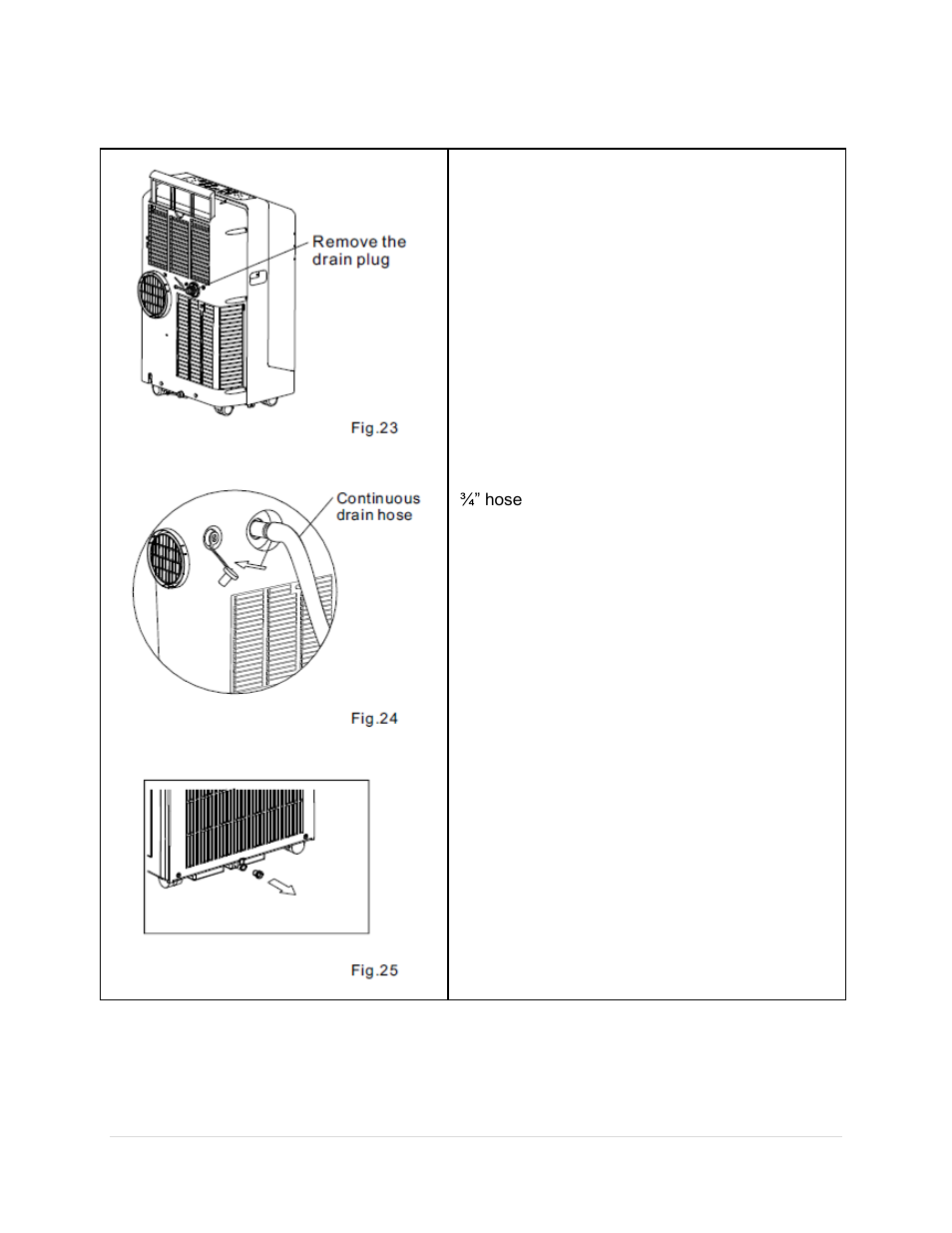 Water drainage | Whynter ECO-FRIENDLY ARC-10WB User Manual | Page 16 / 22