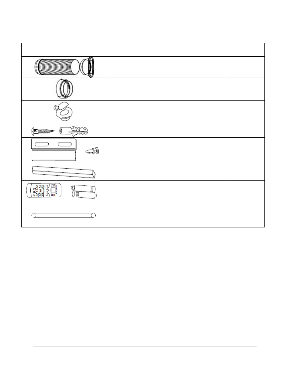 Identification of accessories | Whynter ECO-FRIENDLY ARC-10WB User Manual | Page 6 / 22