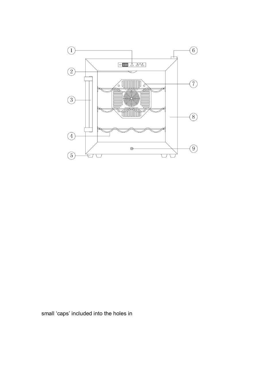 Parts and features, Installation | Whynter WC-28S User Manual | Page 4 / 8