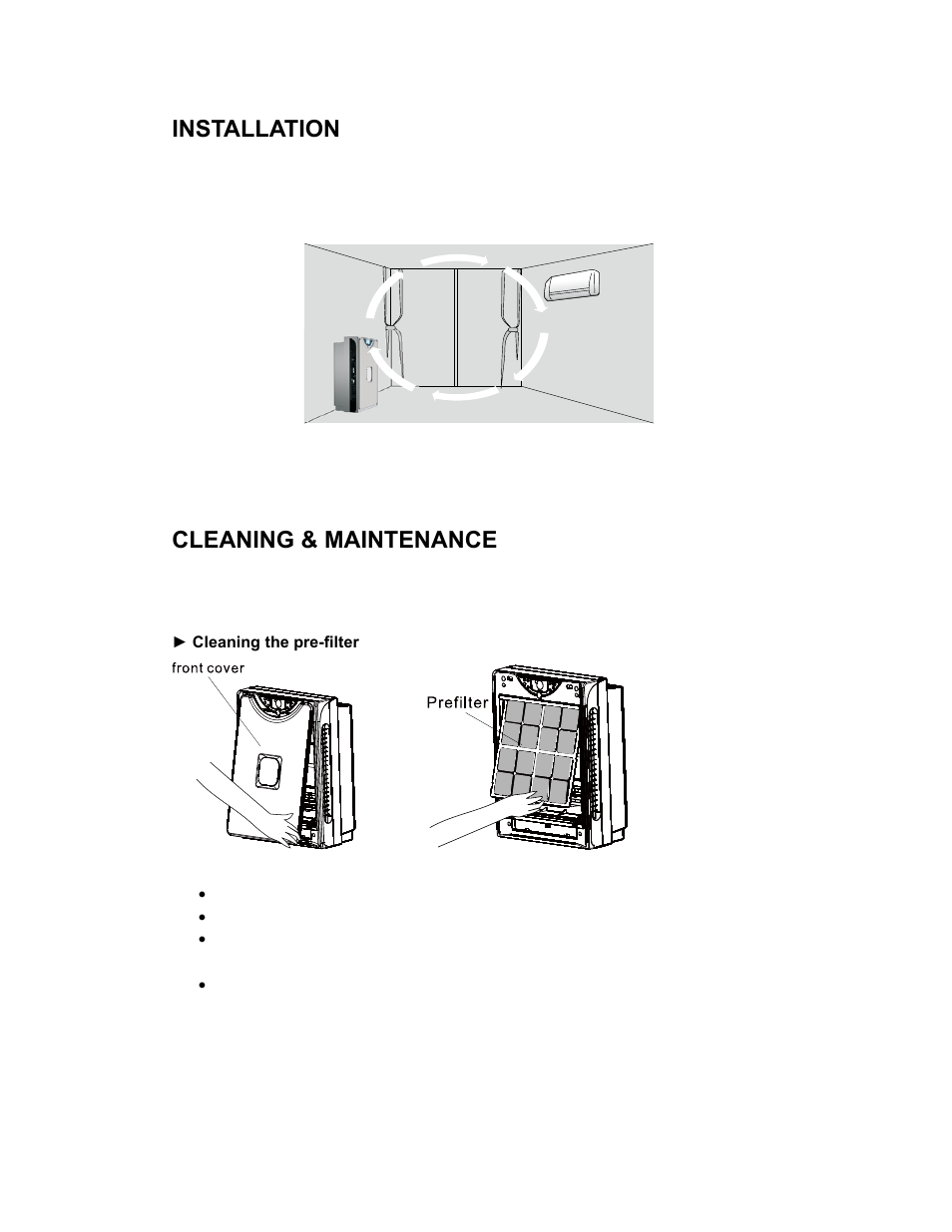 Installation, Cleaning & maintenance | Whynter AFR-300 User Manual | Page 10 / 14