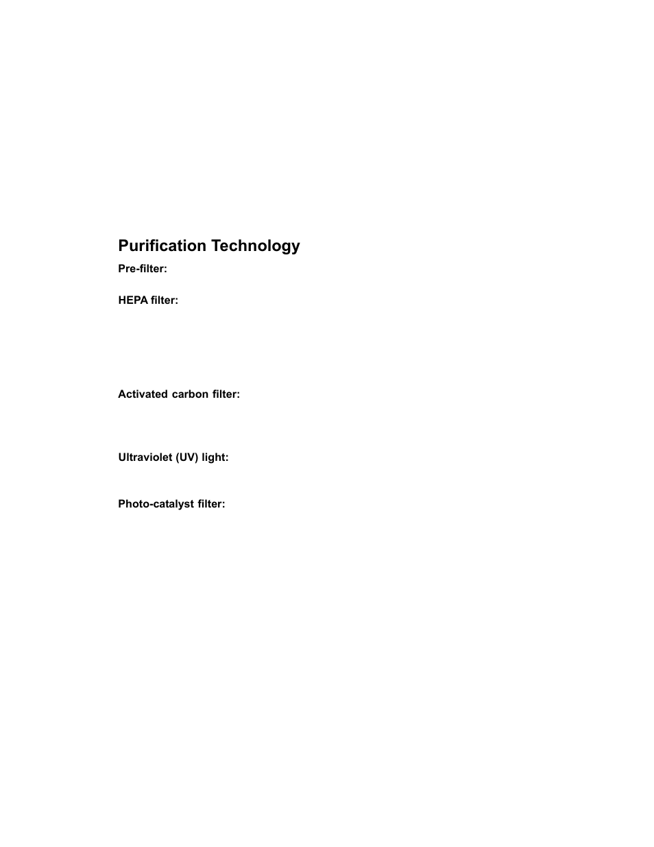 Purification technology | Whynter AFR-300 User Manual | Page 4 / 14