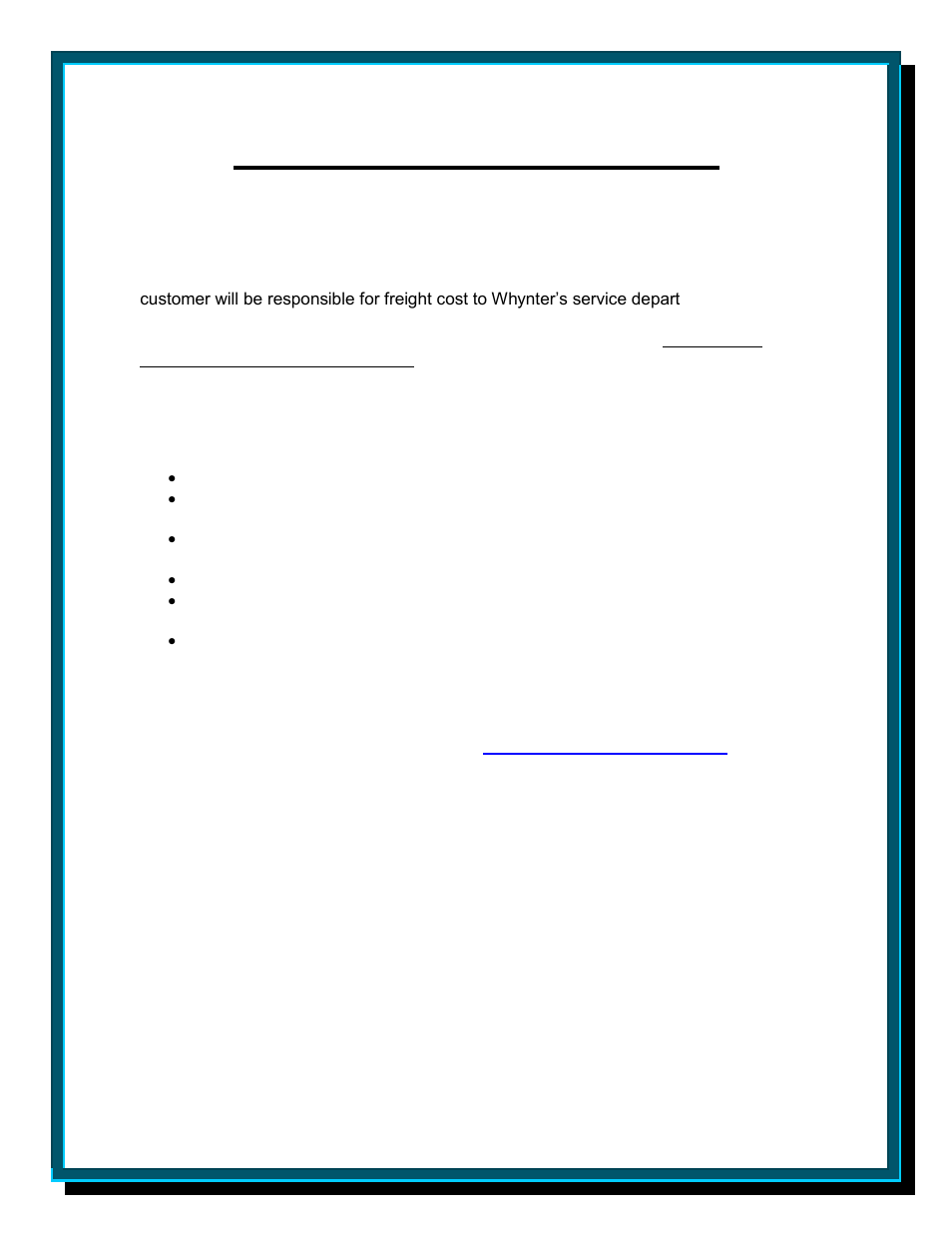 One year limited warranty | Whynter IC-2L User Manual | Page 8 / 8