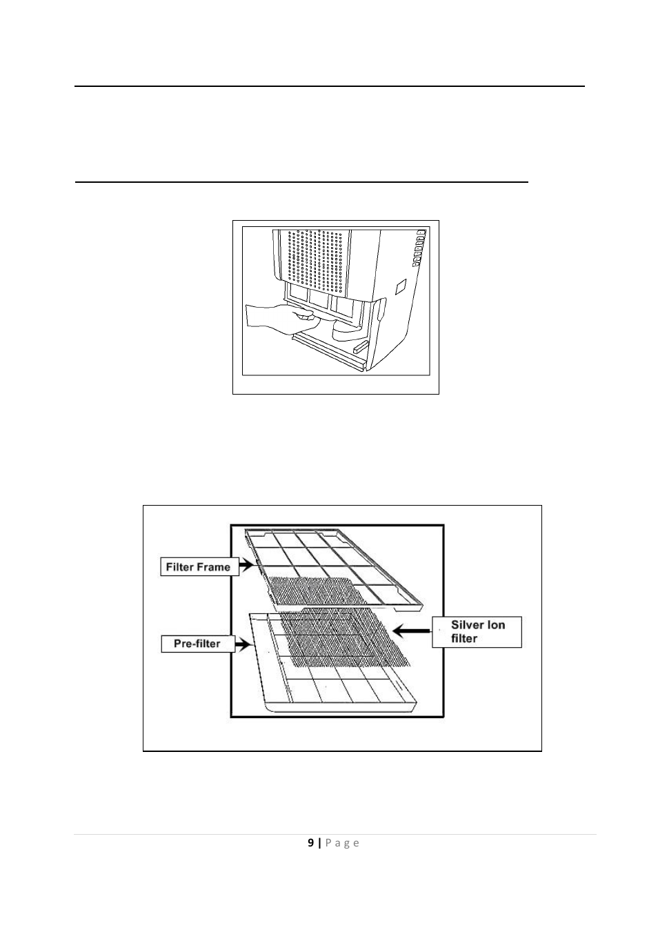 Air filters installation | Whynter RPD-651W User Manual | Page 9 / 15