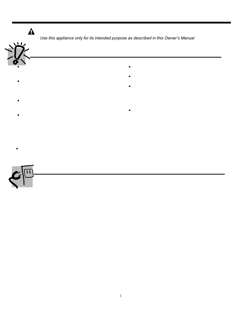 Safety instruction, Warning, Safety precautions | Grounding instructions | Whynter FX-7SB/W User Manual | Page 3 / 9