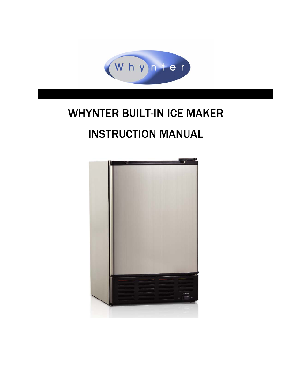 Whynter UIM-155 User Manual | 9 pages